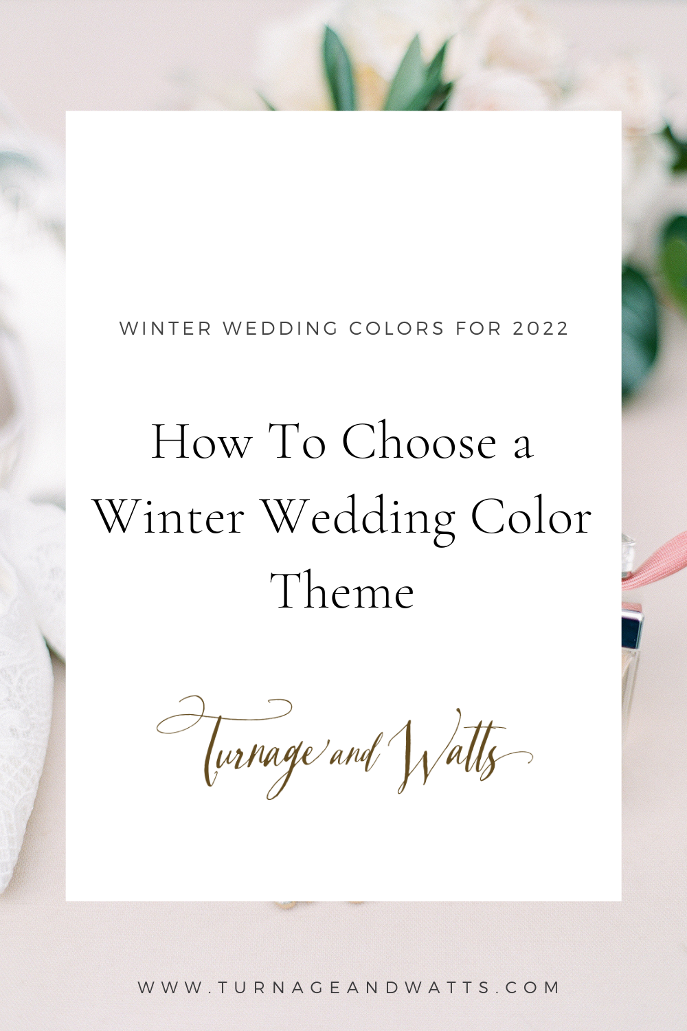 How to pick your color palette for a winter wedding