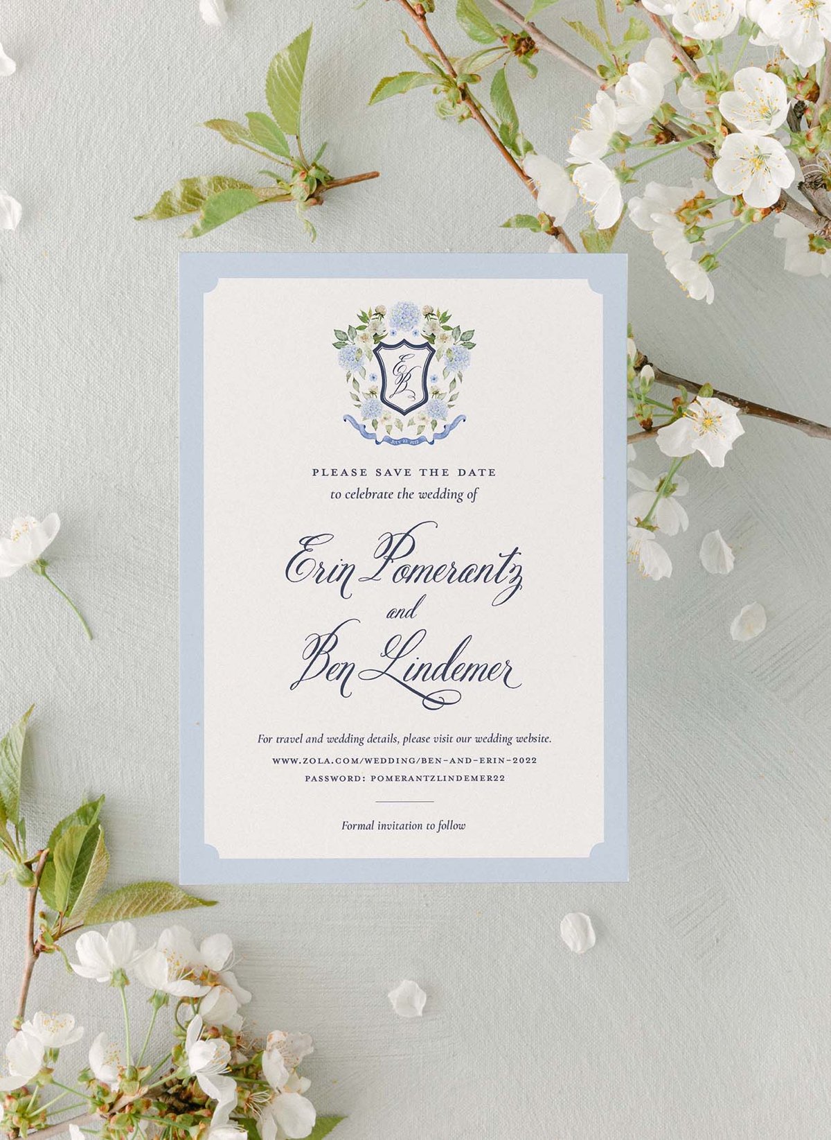 Wedding crest to personalize wedding invitations