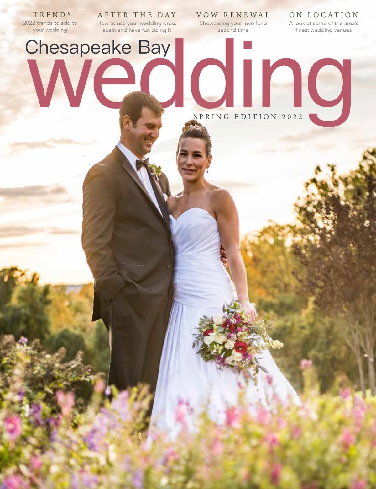 Oxon Hill Manor wedding feature in Chesapeake Bay Wedding magazine