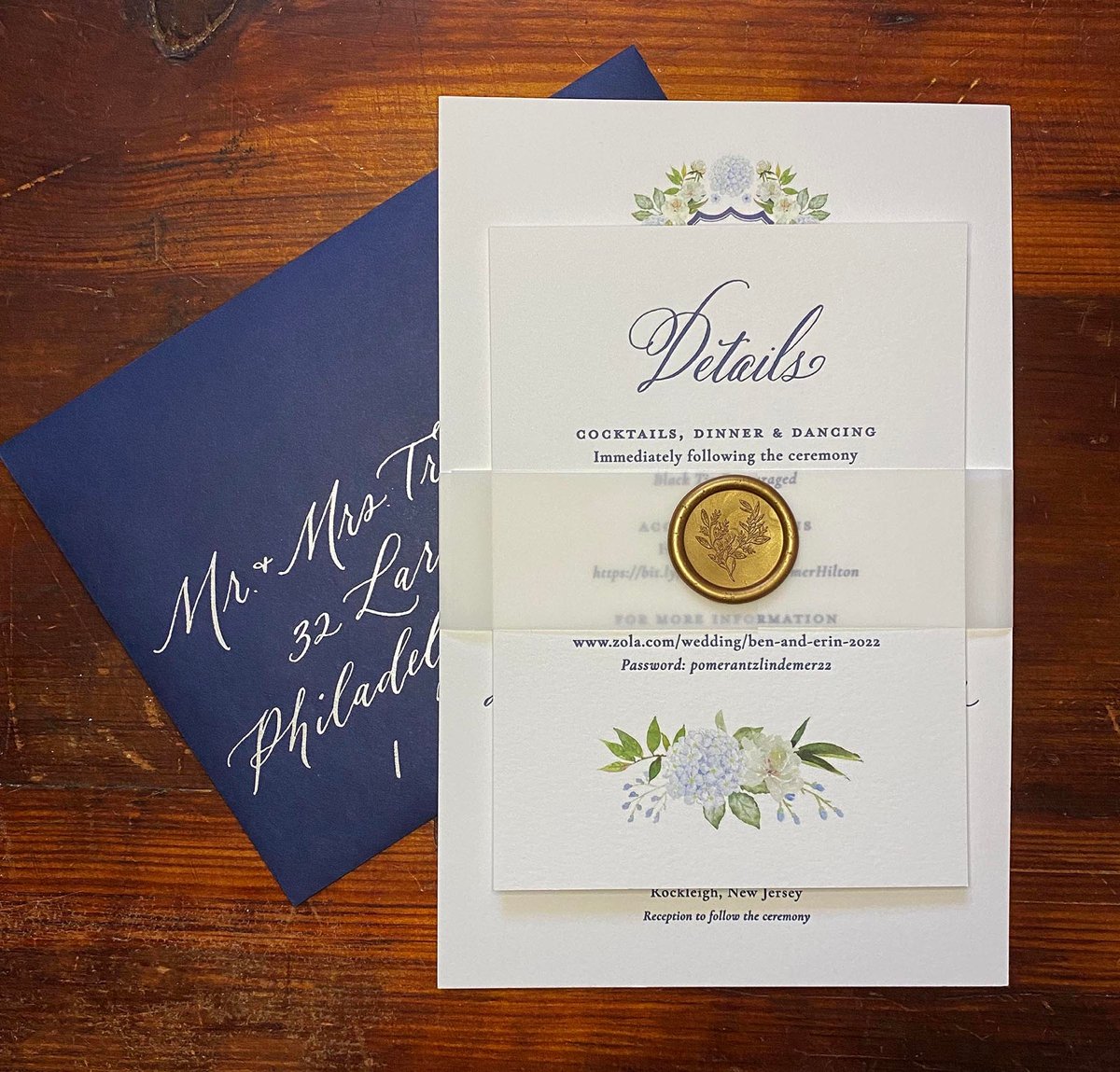 How to use vellum in your wedding invitations