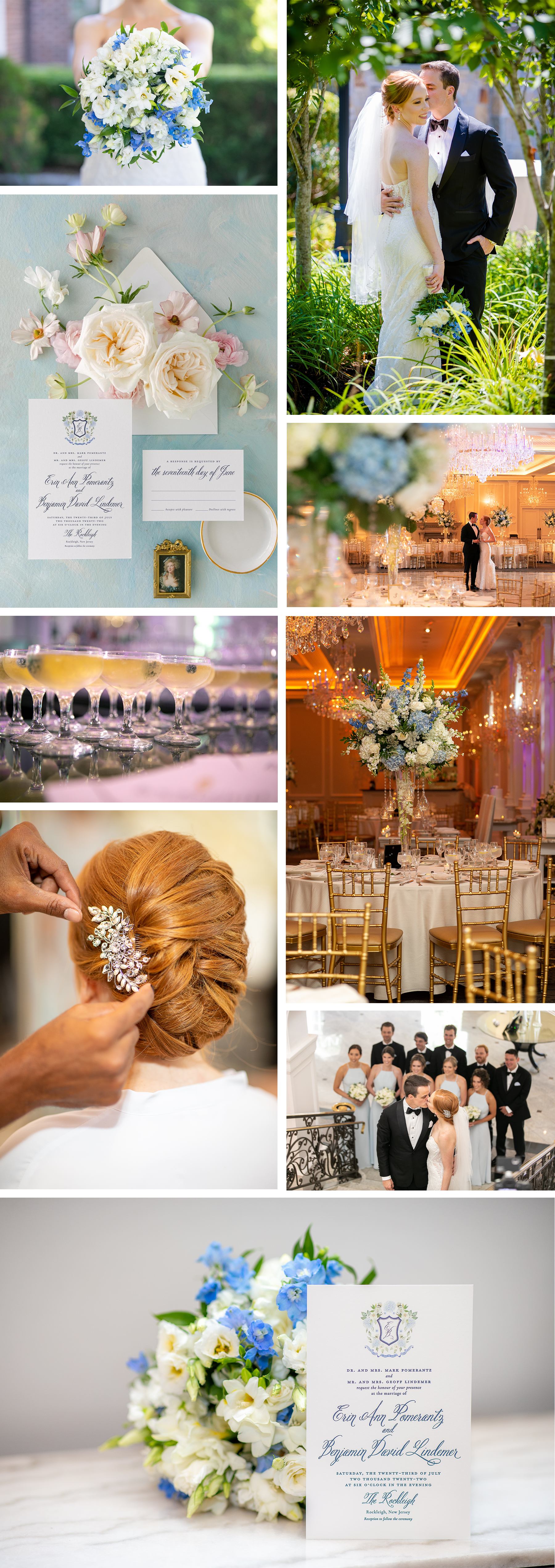 Wedding at The Rockleigh with custom stationery by Turnage and Watts