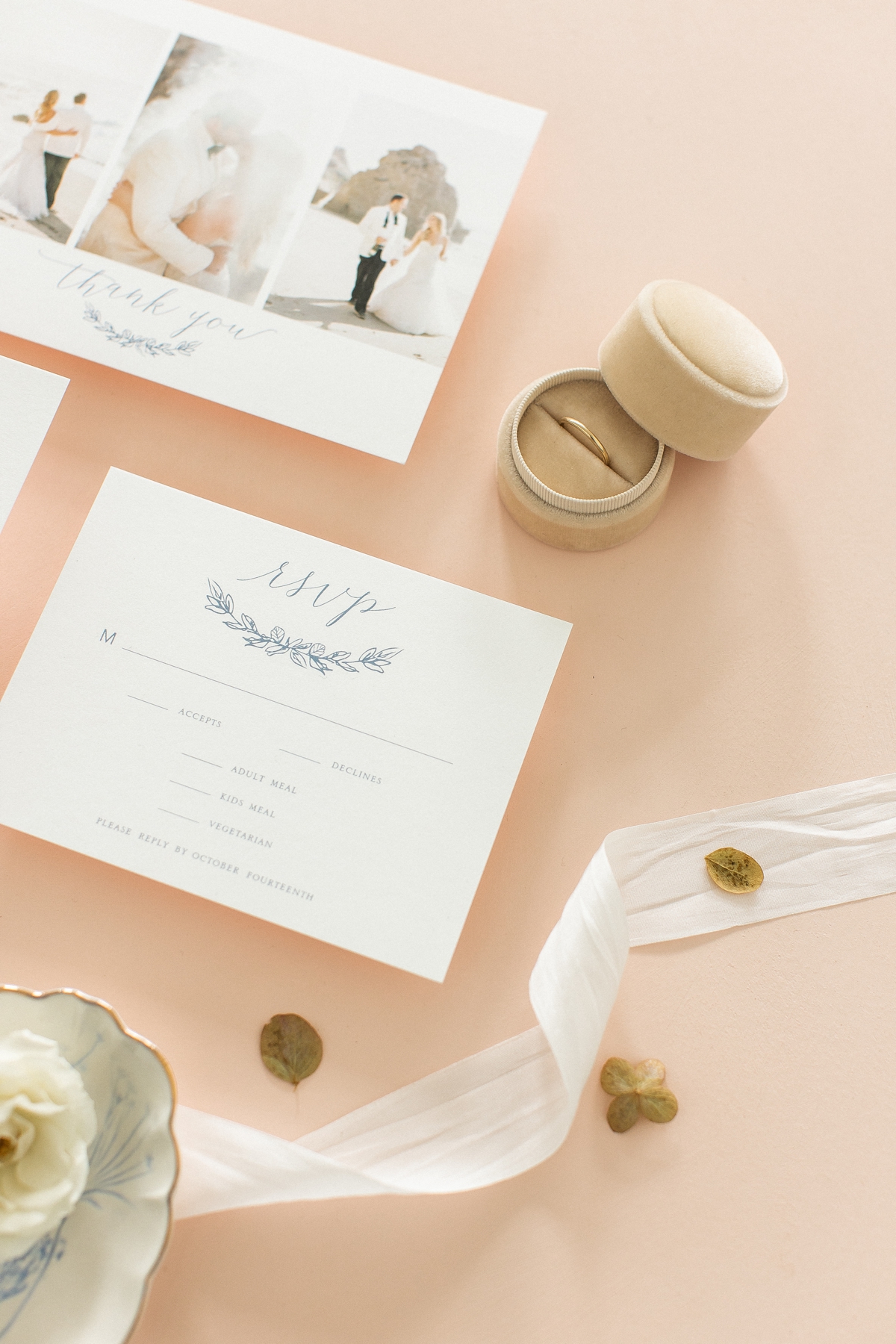 Semi-custom wedding invitations by Turnage and Watts