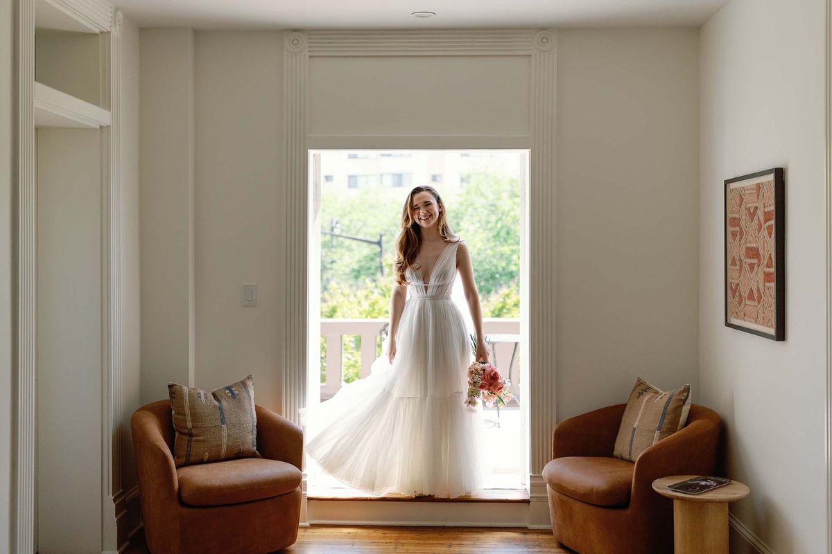 Bridal portraits at Swann House