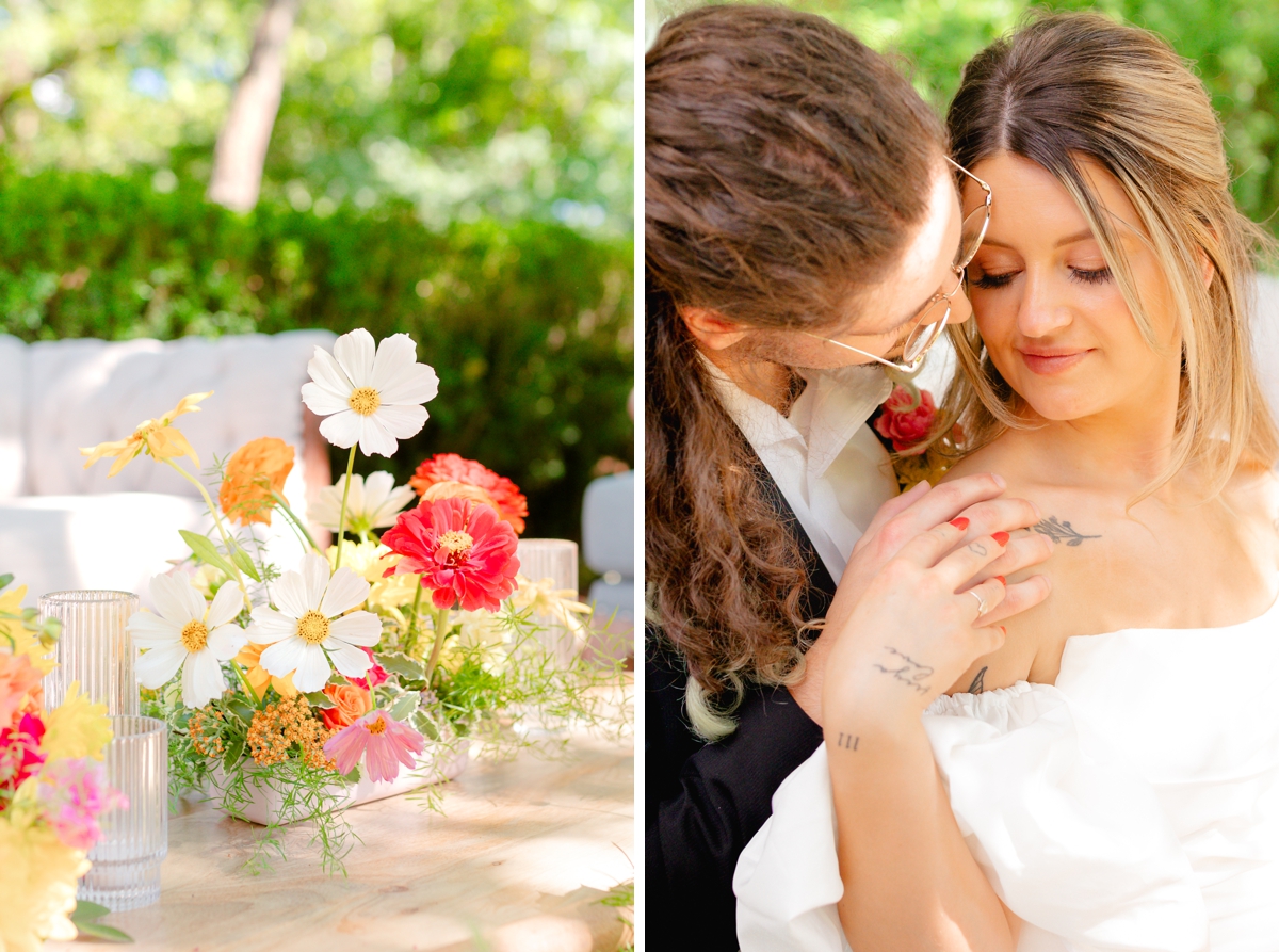 Bridal portraits at Pleasant Hill House in Pomfret, MD