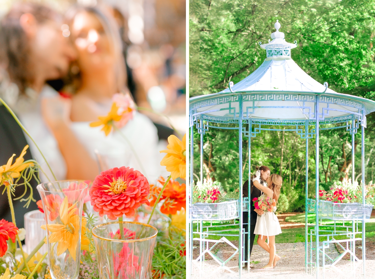 Citrus soiree wedding inspiration at Pleasant Hill House in Pomfret, MD