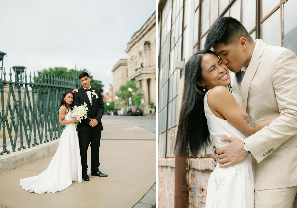 Downtown Baltimore bridal portraits by Madeline Serio Photography