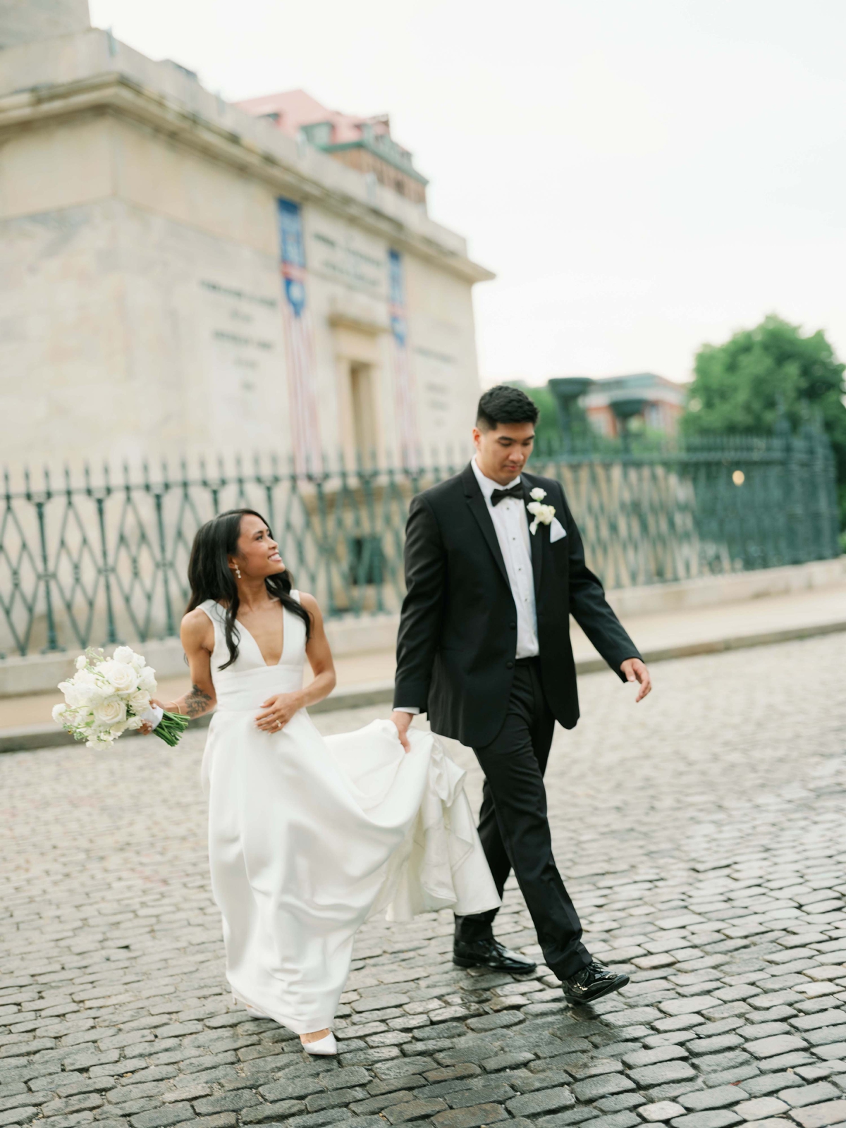 Downtown Baltimore bridal portraits by Madeline Serio Photography