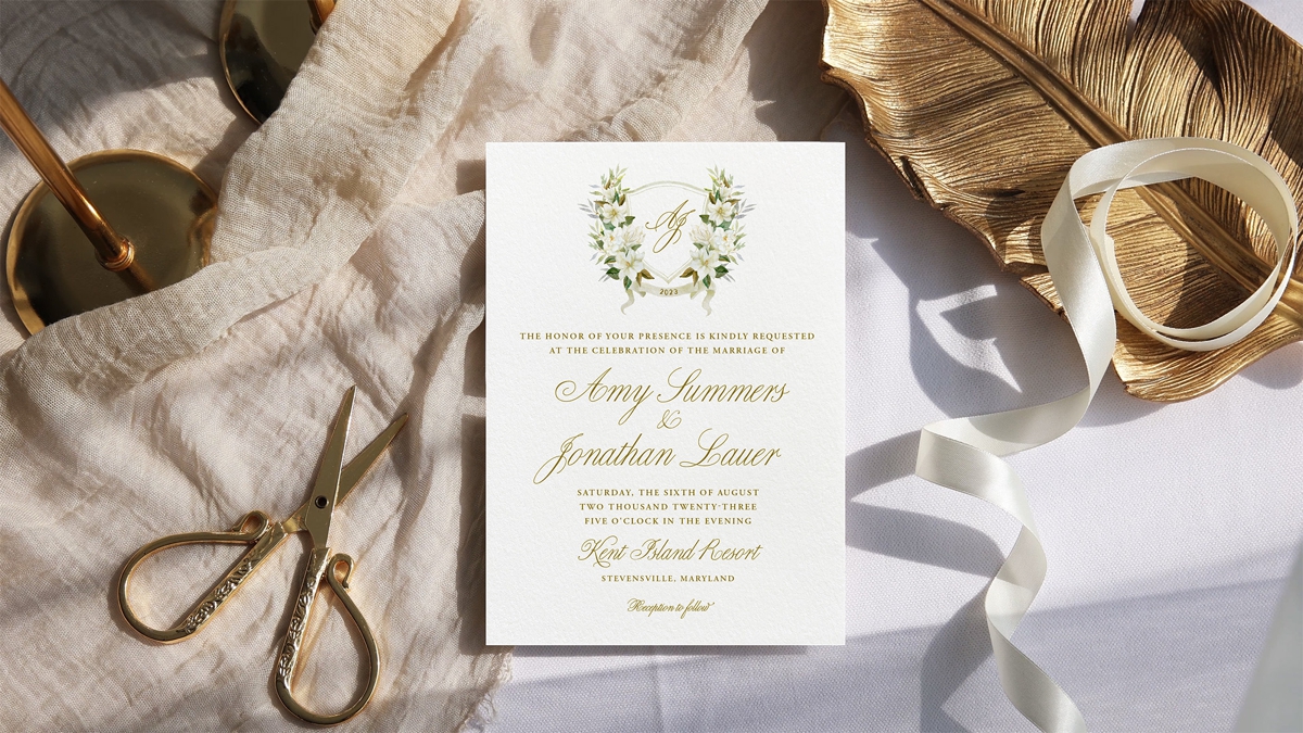 Turnage and Watts - Custom Wedding Invitation Design