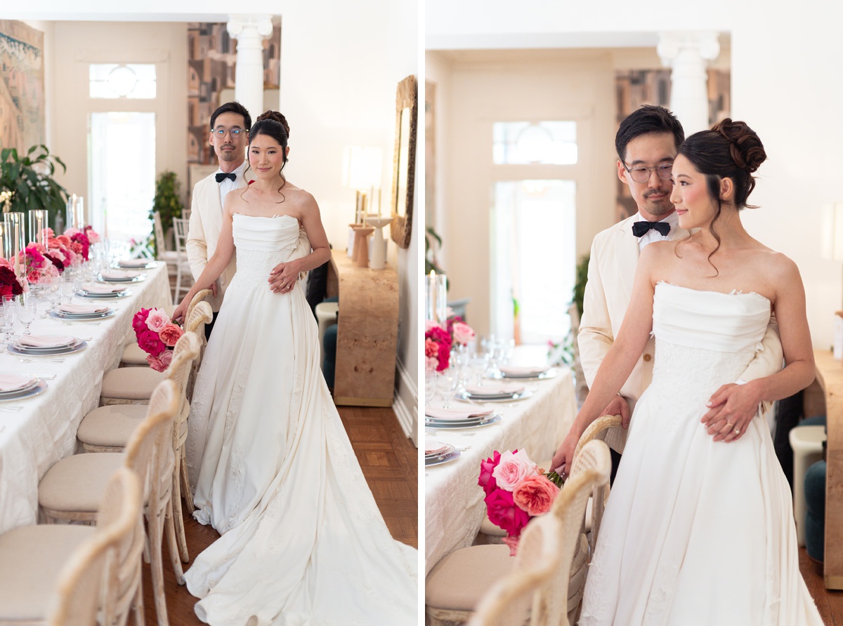 Bridal portraits at Swann House in Washington, D.C.