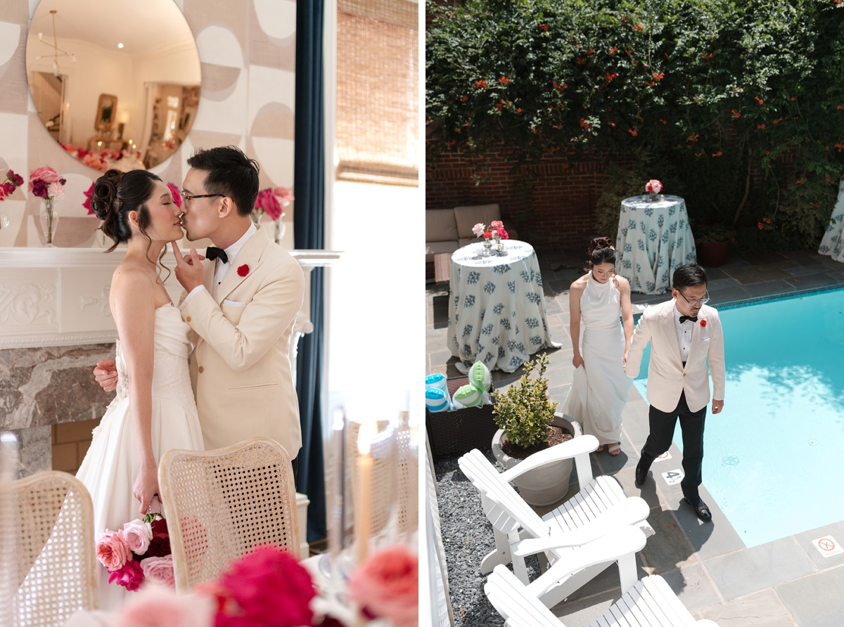 Bridal portraits at Swann House in Washington, D.C.